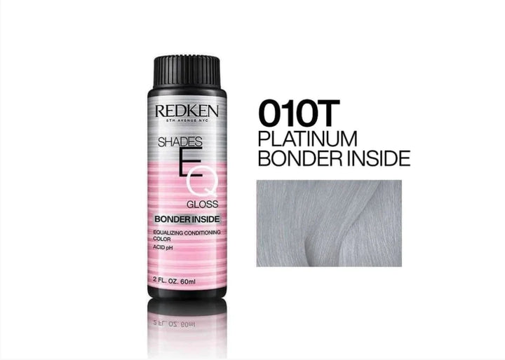 Redken Shades EQ Bonder Inside Demi-Permanent Color Gloss image of color swatch 010t platinum