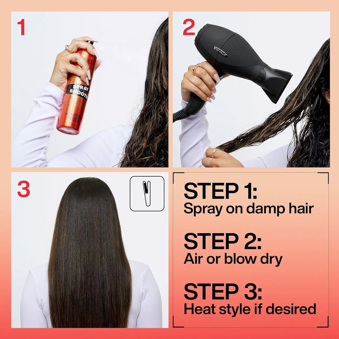 Redken Spray Smooth Anti-Frizz Spray how to use