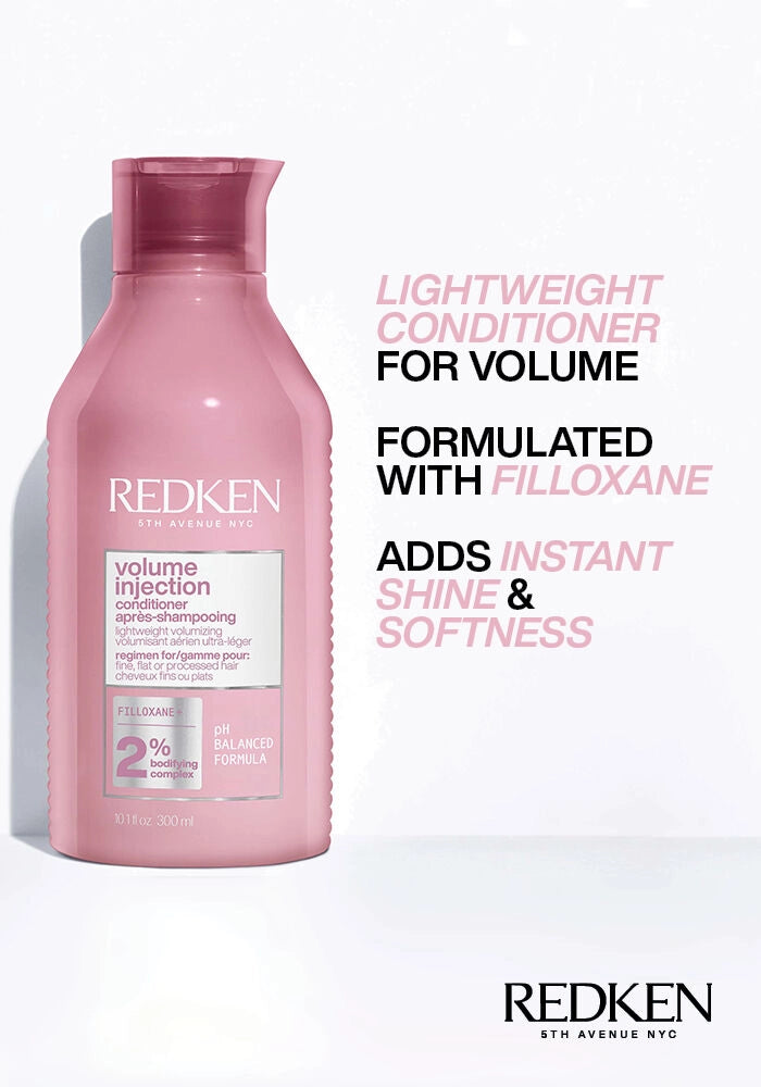 Redken Volume Injection Conditioner image of features and benefits