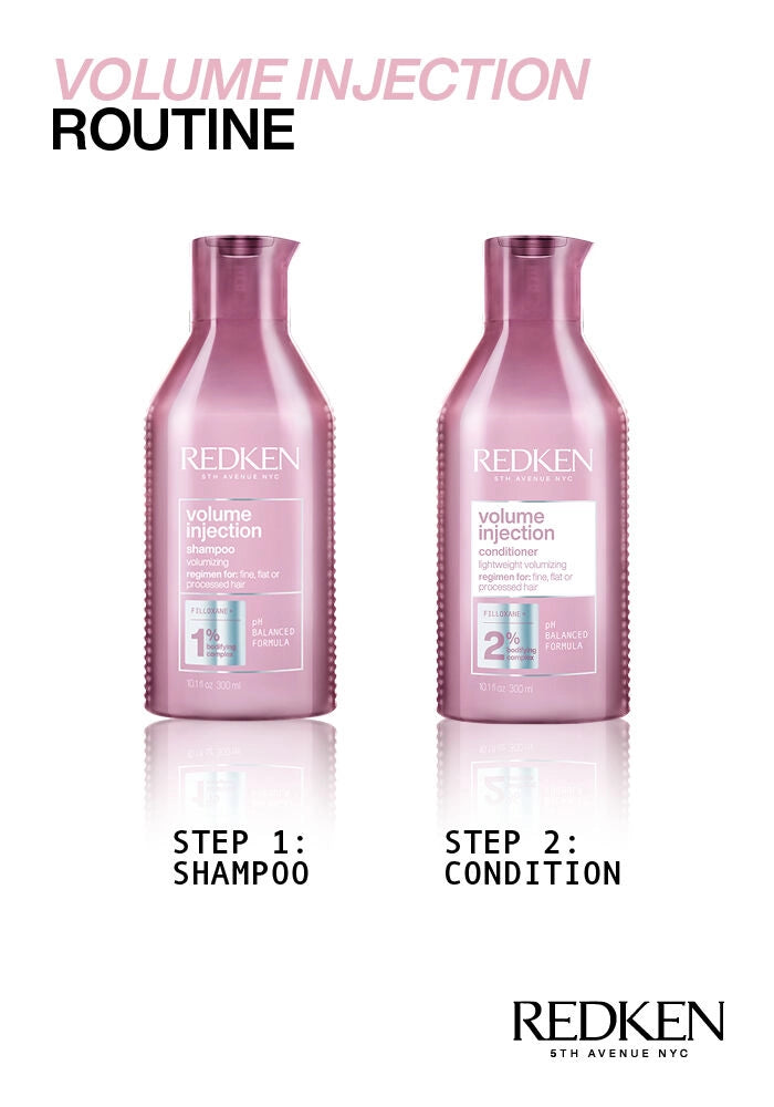 Redken Volume Injection Conditioner image of volume injection routine