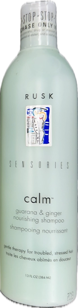 Rusk Sensories Calm Guarana & Ginger Nourishing Shampoo image of 13 oz bottle