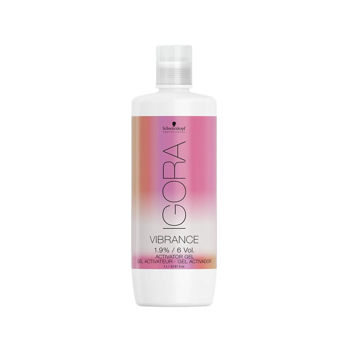 Schwarzkopf Igora Vibrance hair product bottle on a white background