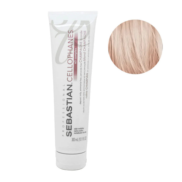 Sebastian Cellophanes Hair Color Gloss Semi-Permanent Color image of champagne blond 10.1 oz