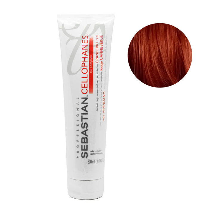 Sebastian Cellophanes Hair Color Gloss Semi-Permanent Color image of cranberry red 10.1 oz