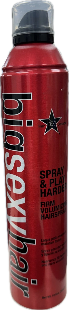 Sexy Hair Spray and Play Harder Firm Volumizing Hairspray image of 10.6 oz bottle