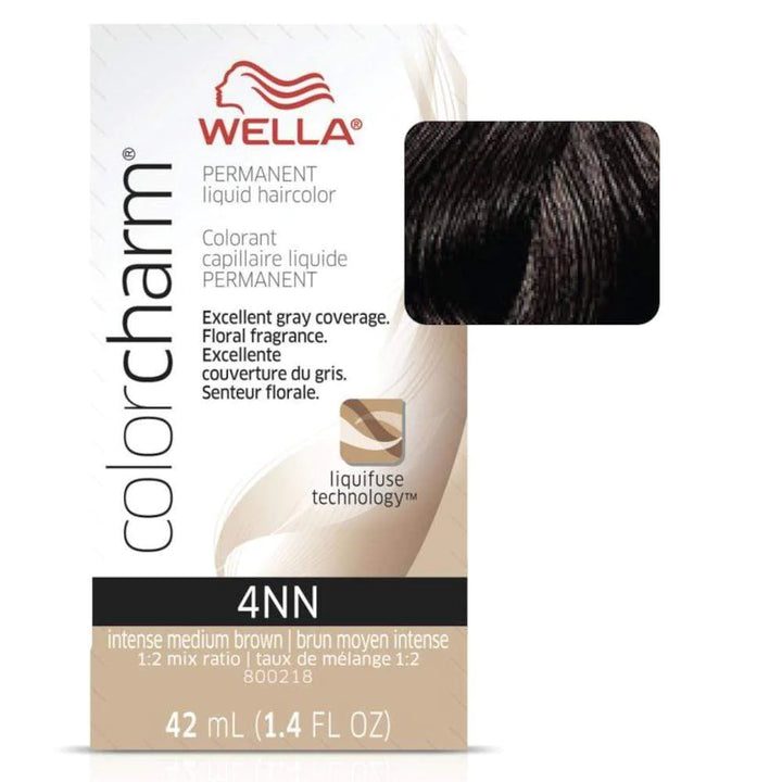 Wella Color Charm Permanent Liquid Haircolor imagee of 4nn intense medium brown
