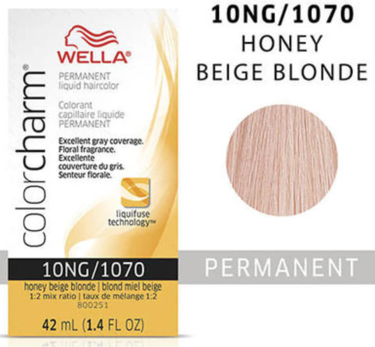 Wella Color Charm Permanent Liquid Haircolor 10ng/1070 honey beige blonde