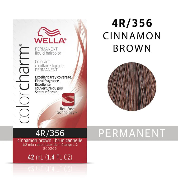 Wella Color Charm Permanent Liquid Haircolor 4r/356 cinnamon brown