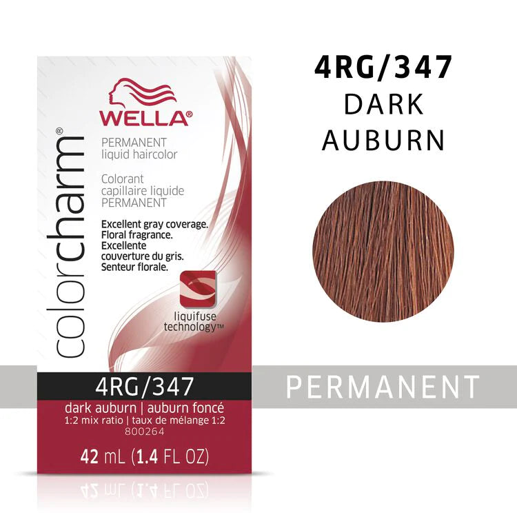 Wella Color Charm Permanent Liquid Haircolor 4rg/347 dark auburn