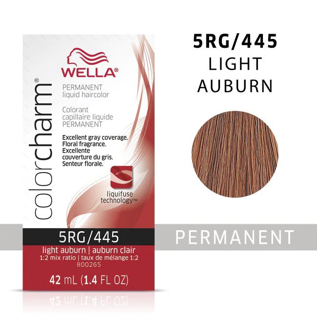 Wella Color Charm Permanent Liquid Haircolor 5rg/445 light auburn