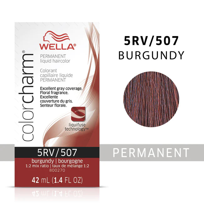 Wella Color Charm Permanent Liquid Haircolor 5rv/507 burgundy