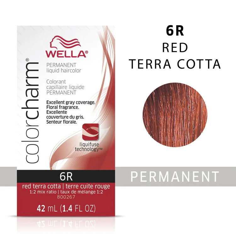 Wella Color Charm Permanent Liquid Haircolor 6r red terra cotta
