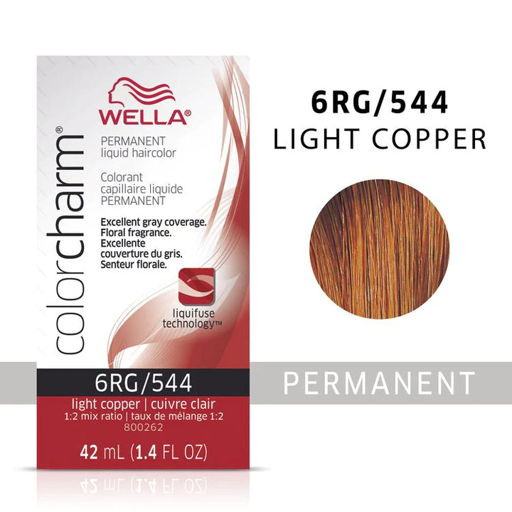 Wella Color Charm Permanent Liquid Haircolor 6rg/544 light copper