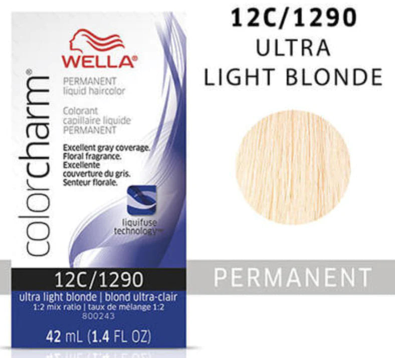 Wella Color Charm Permanent Liquid Haircolor 12c/1290 ultra light blonde
