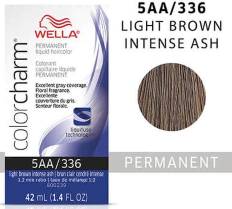 Wella Color Charm Permanent Liquid Haircolor 5aa/336 light brown intense ash