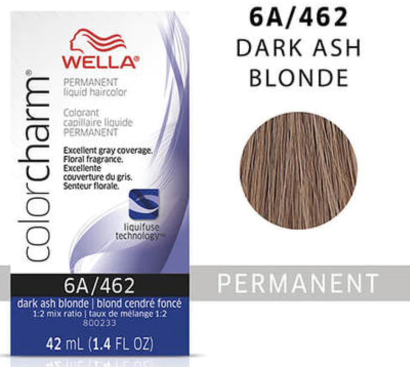 Wella Color Charm Permanent Liquid Haircolor 6a/462 dark ash blonde