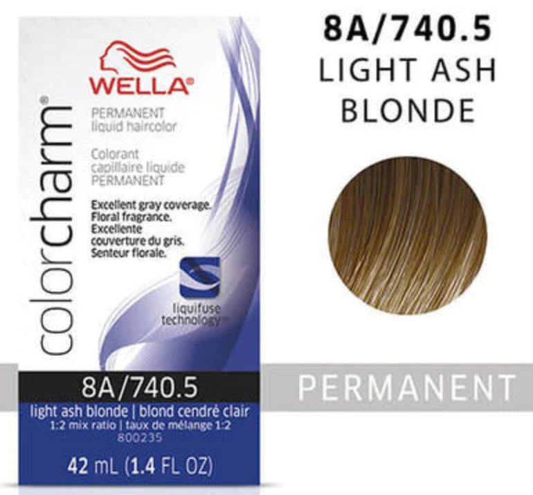 Wella Color Charm Permanent Liquid Haircolor 8a/740.5 light ash blonde