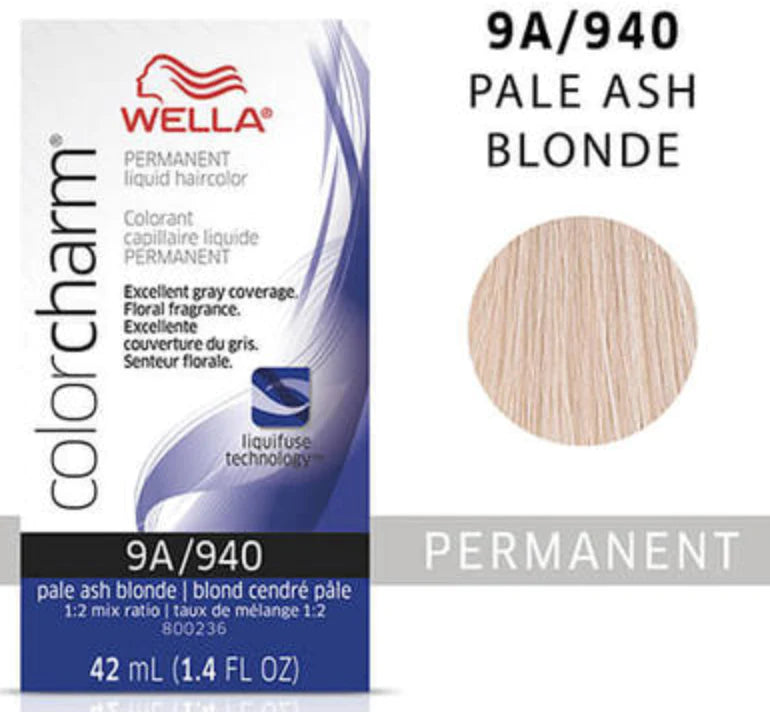 Wella Color Charm Permanent Liquid Haircolor 9a/94- pale ash blonde