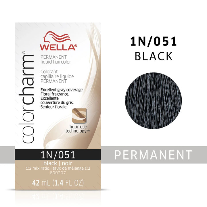 Wella Color Charm Permanent Liquid Haircolor 1n/051 black