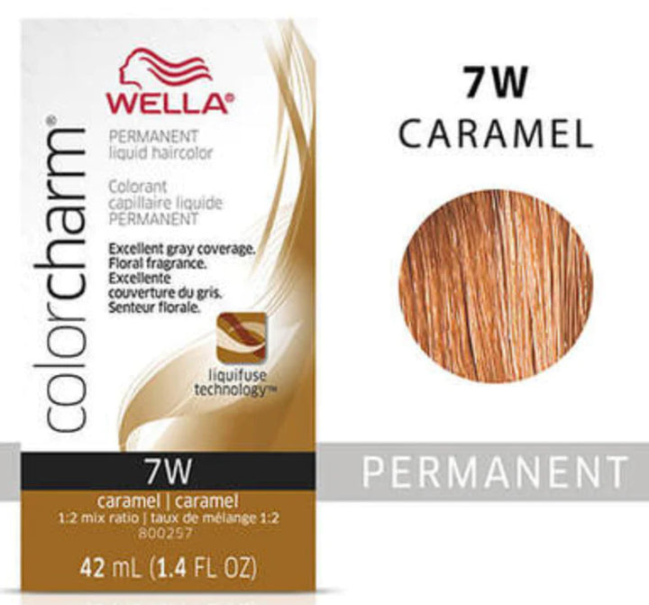 Wella Color Charm Permanent Liquid Haircolor 7w caramel
