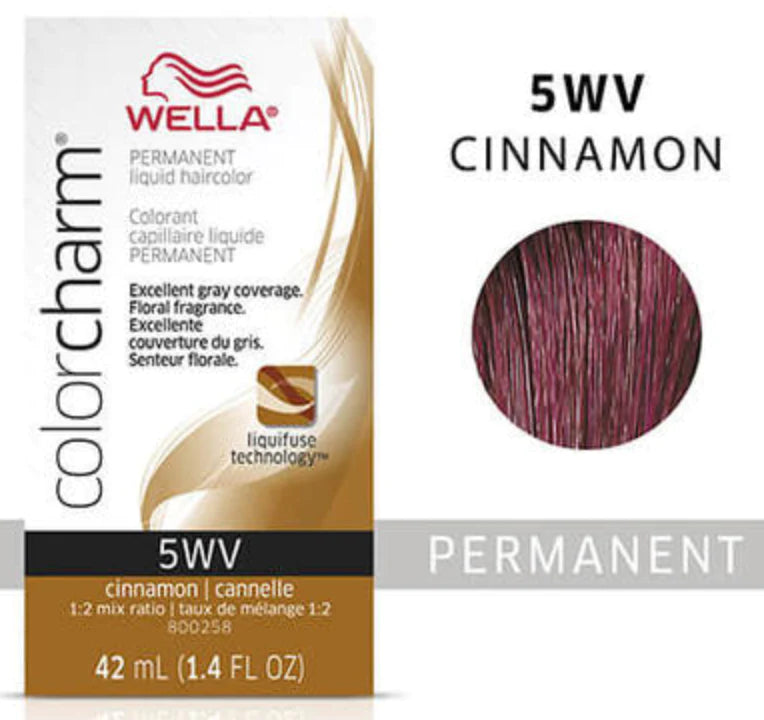 Wella Color Charm Permanent Liquid Haircolor 5wv cinnamon