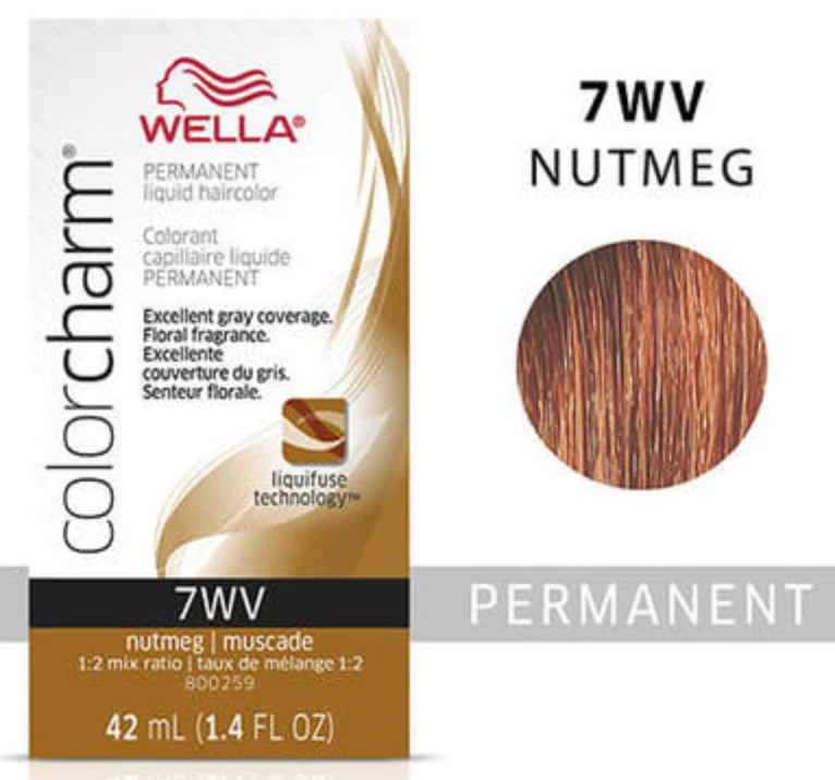 Wella Color Charm Permanent Liquid Haircolor 7wv nutmeg