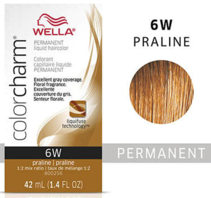 Wella Color Charm Permanent Liquid Haircolor 6w praline