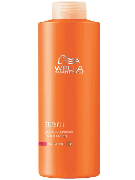 Wella Enrich Shampoo fine hair 33.8 oz bottle