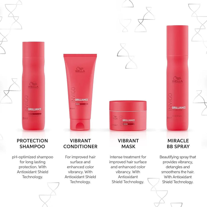 Wella Invigo Brilliance Coarse Hair Shampoo and Conditioner Duo product collection