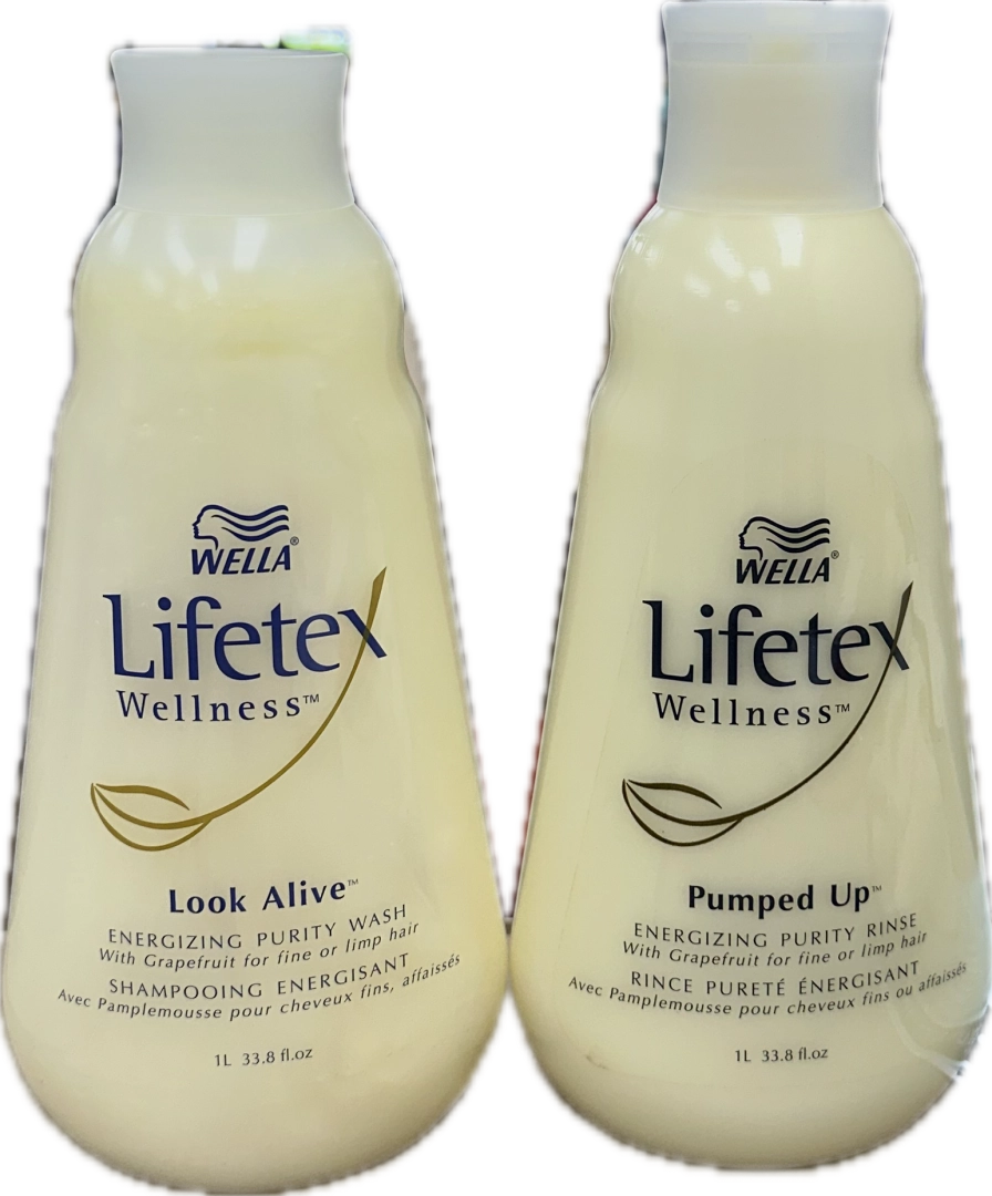 Wella Lifetex Look Alive Shampoo and Pumped Up Conditioner Duo 33.8 oz bottle