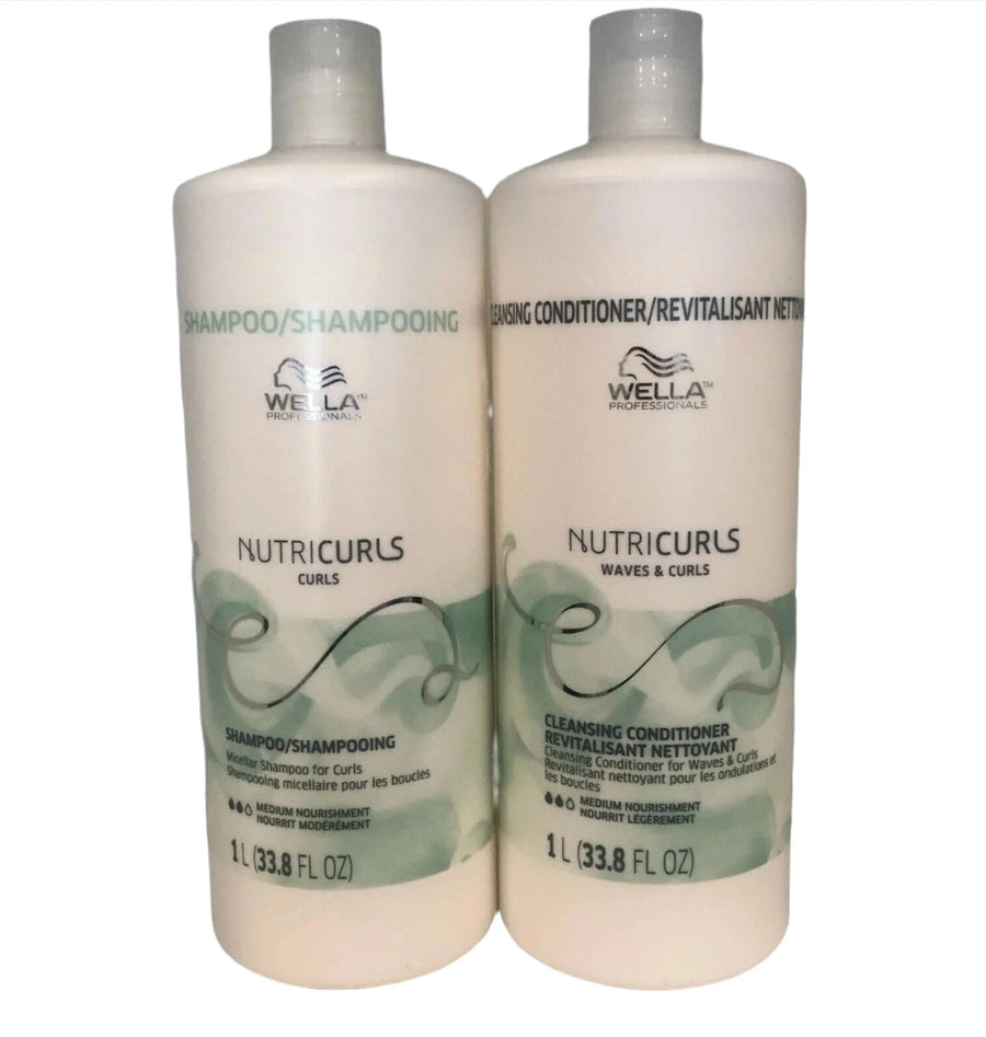 Wella Nutricurls Shampoo and Conditioner 33.8 oz bottles
