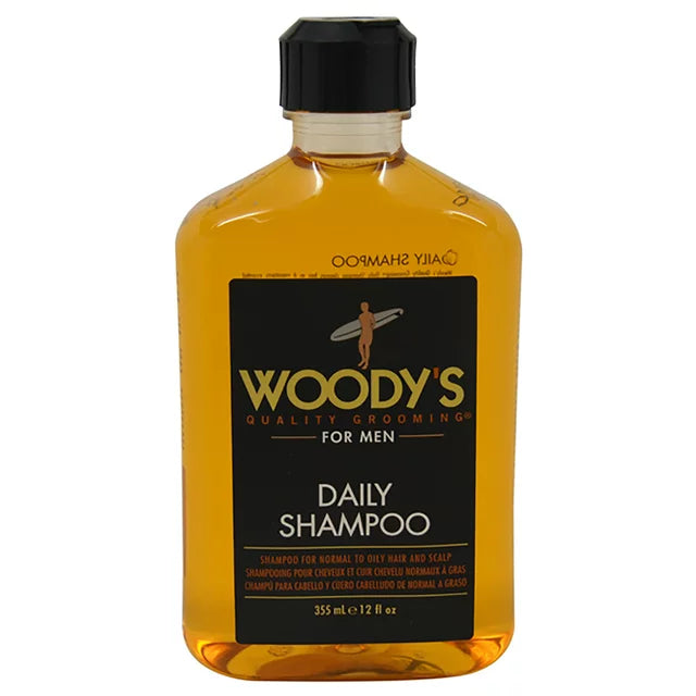 Woody's Daily Shampoo image of 12 oz bottle