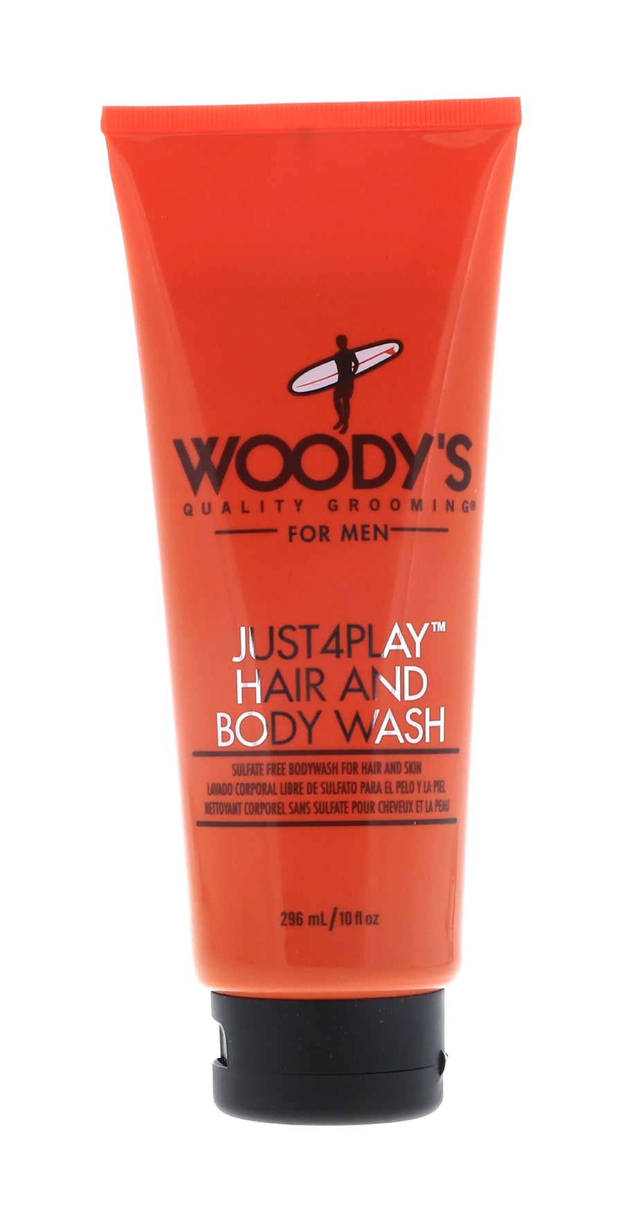 Woody's For Men Just4Play Hair and Body Wash 10 oz