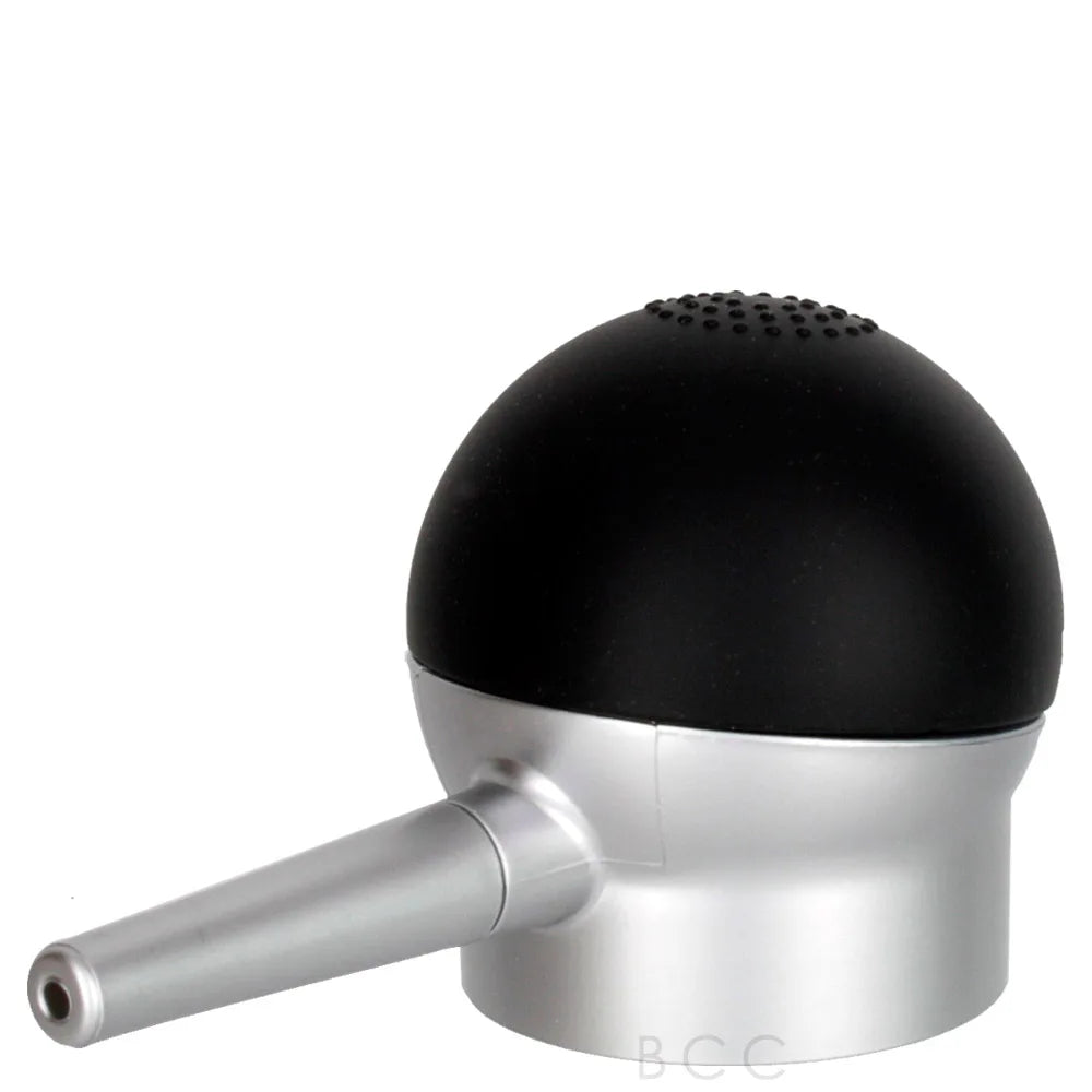 Black and silver kitchen faucet on a white background