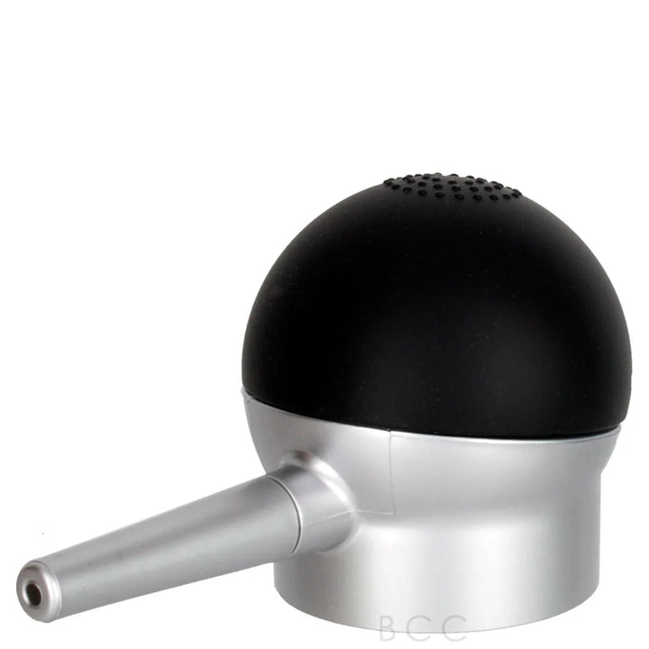 Black and silver kitchen faucet on a white background