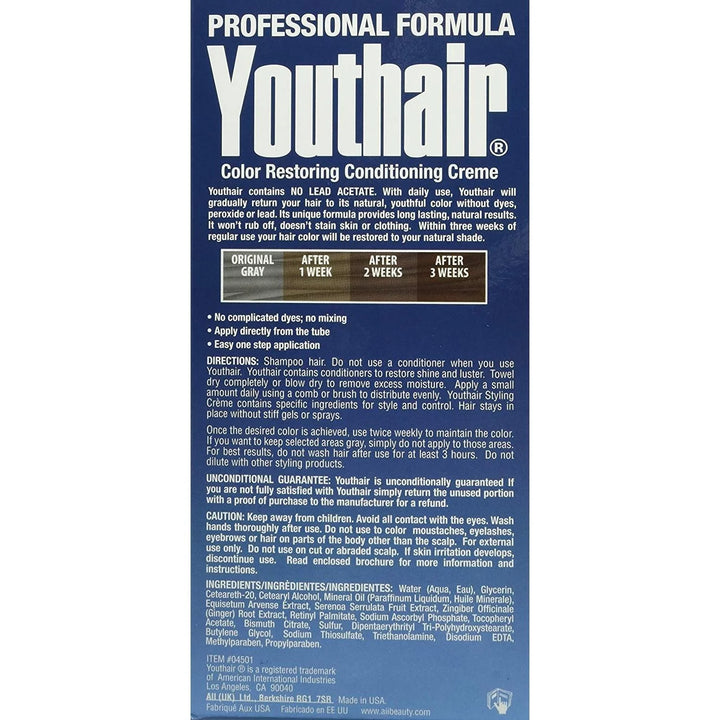 Clubman Pinaud Youthair Creme instructions how to use