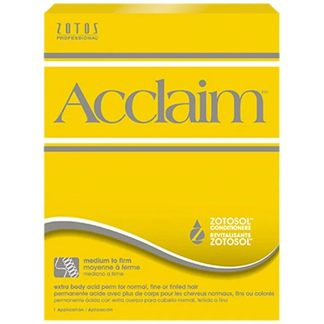 Zotos Acclaim Extra Body Acid Perm For Normal, Fine or Tinted Hair medium to firm image of kit